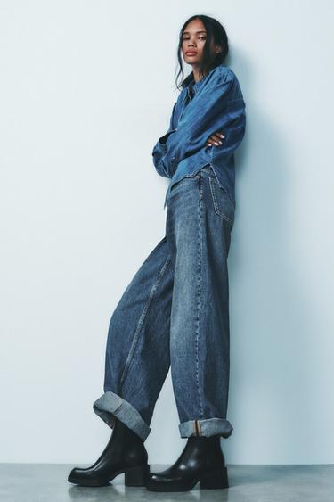 BLOCK HEEL ANKLE BOOTS - Black by Zara