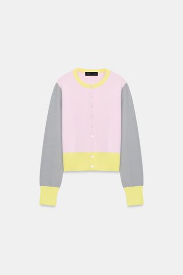 STRICKJACKE IN BLOCKFARBEN - Einfarbig von Zara