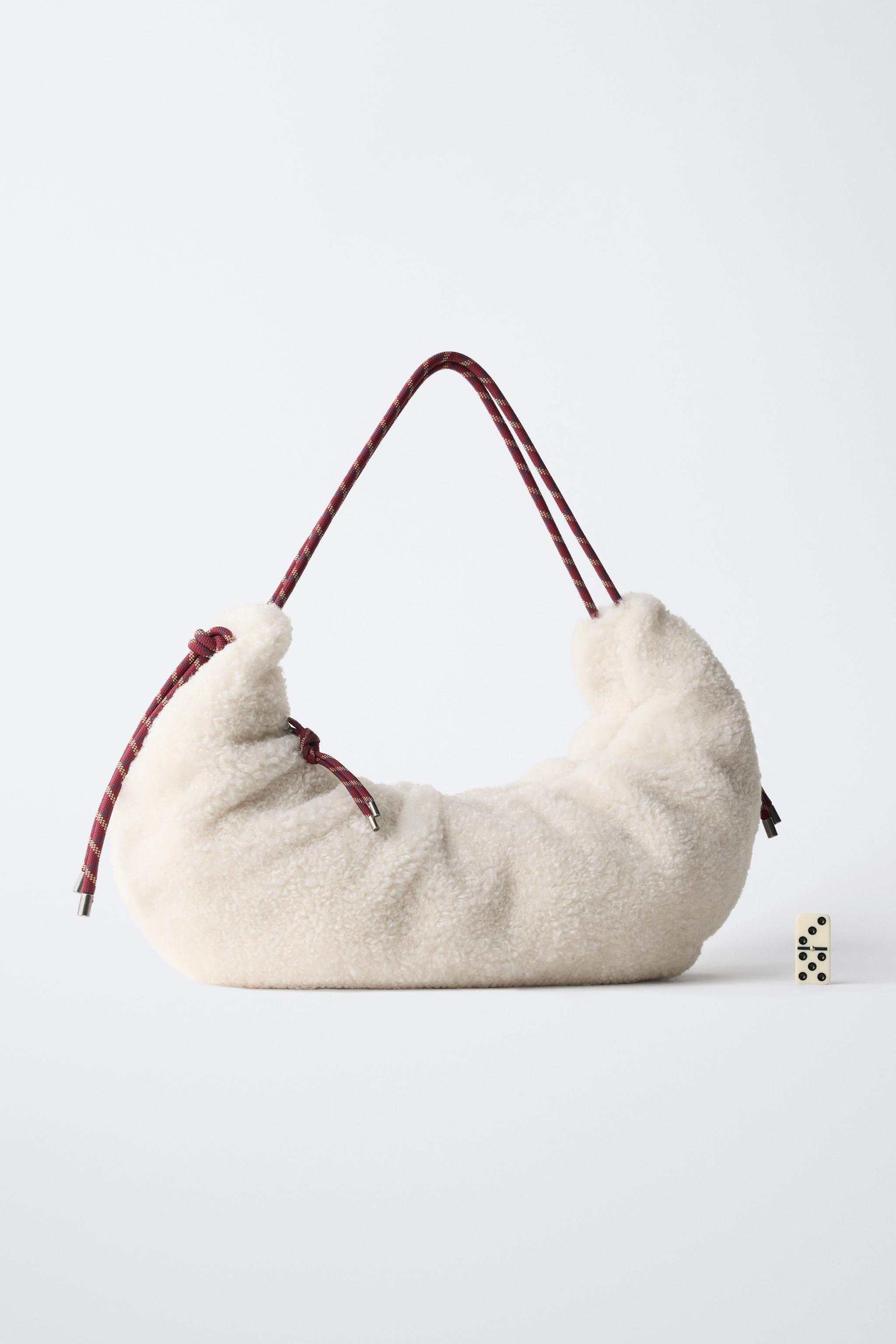 FAUX-SHEARLING CROSSBODY BAG