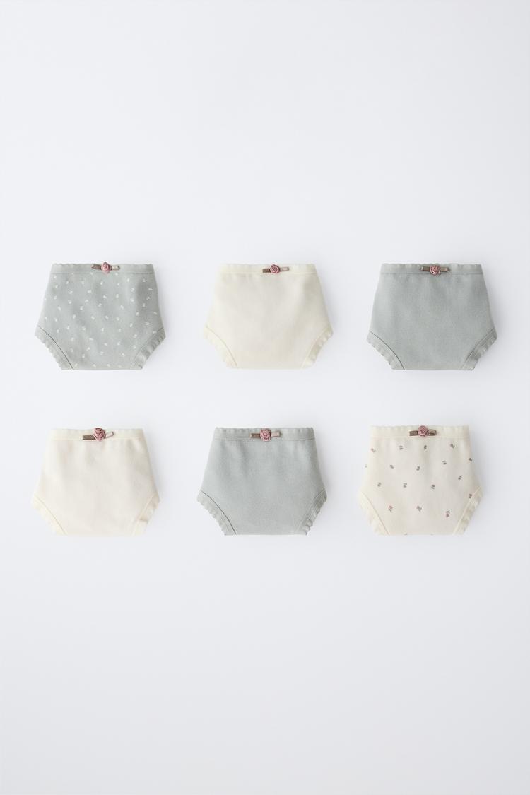 TODDLER / 6-PACK DITSY FLORAL UNDERWEAR — Multicolored