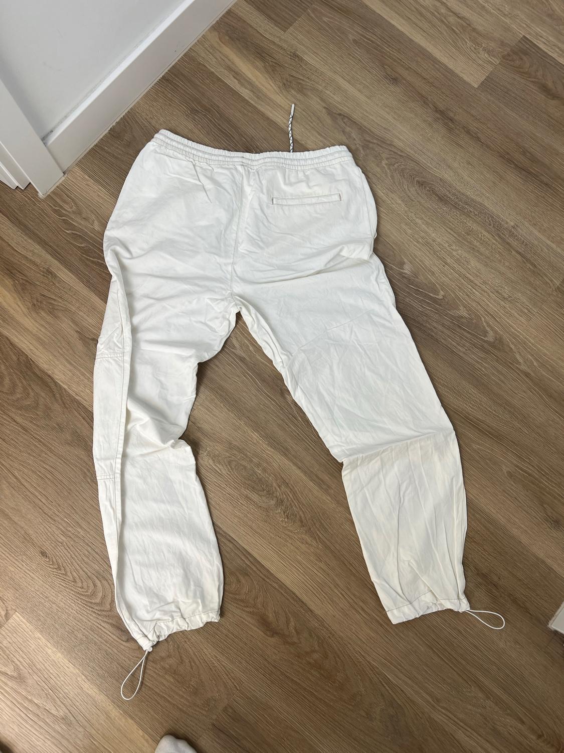 LINEN BLEND TROUSERS WITH TOPSTITCHING - Image 2