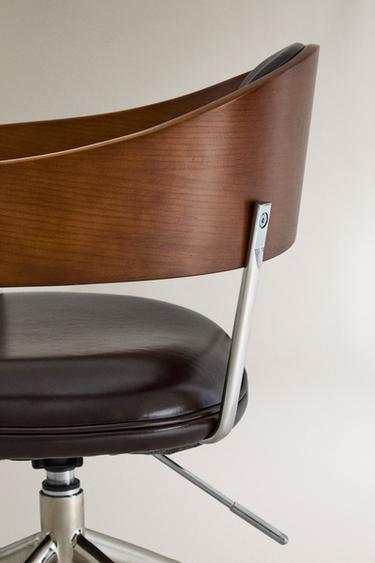 CHAISE DE BUREAU À ROULETTES - Noir de Zara - Image 4