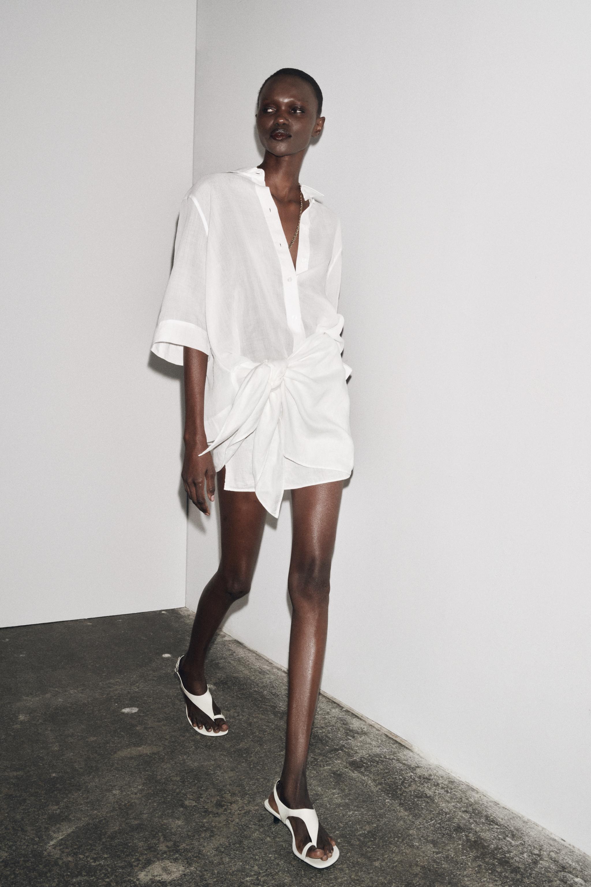 ZARA ZW COLLECTION クロシェシャツ S ZARA ZW COLLECTION クロシェシャツ S ZW COLLECTION クロシェ