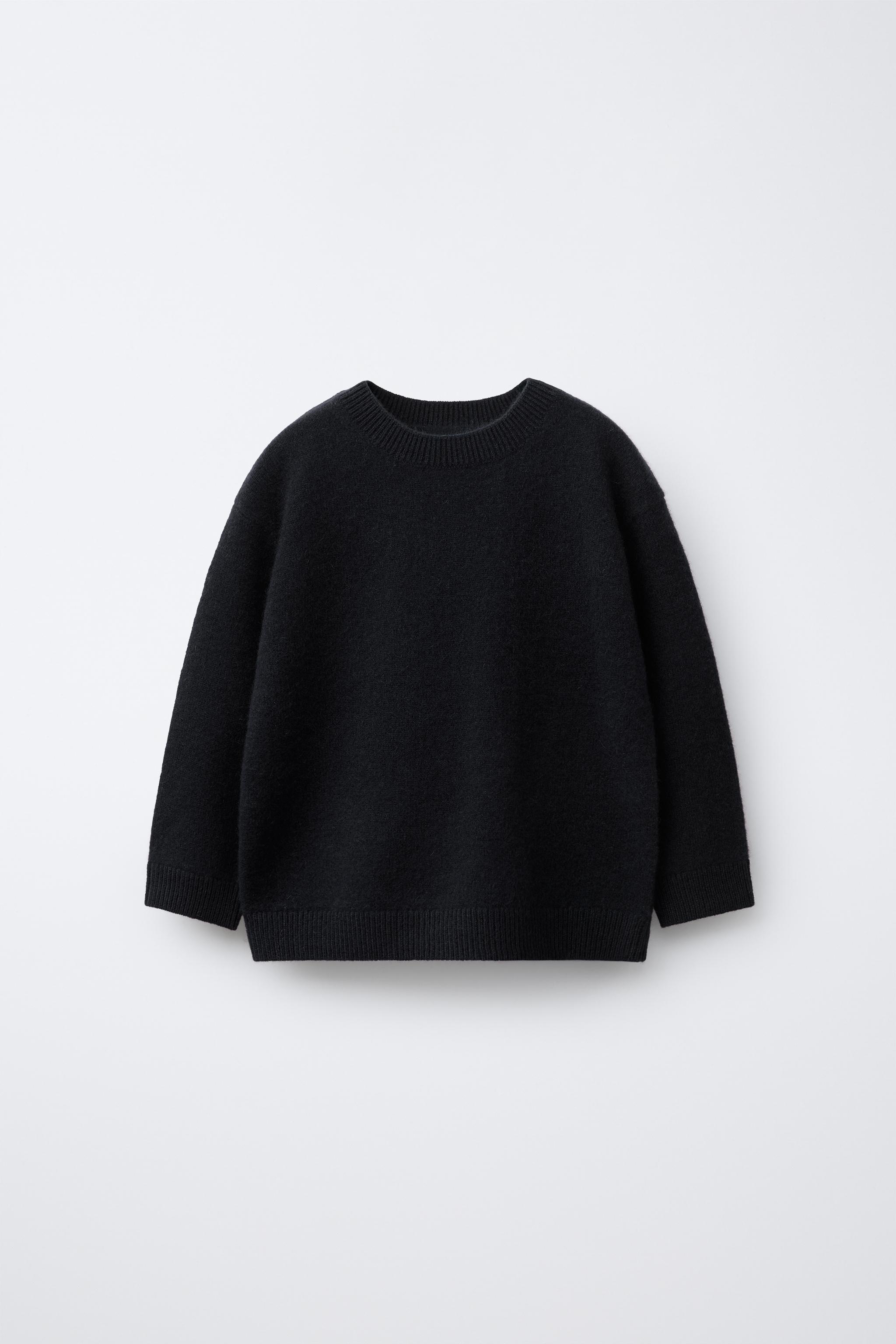 100%カシミア ニットセーター - ダークネイビーブルー | ZARA