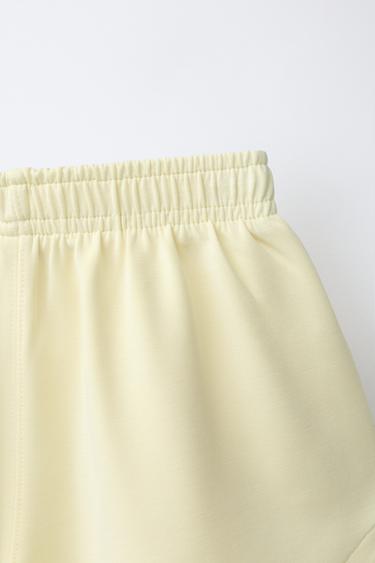 BERMUDA JOGGING AVEC MODAL - Jaune clair de Zara - Image 3