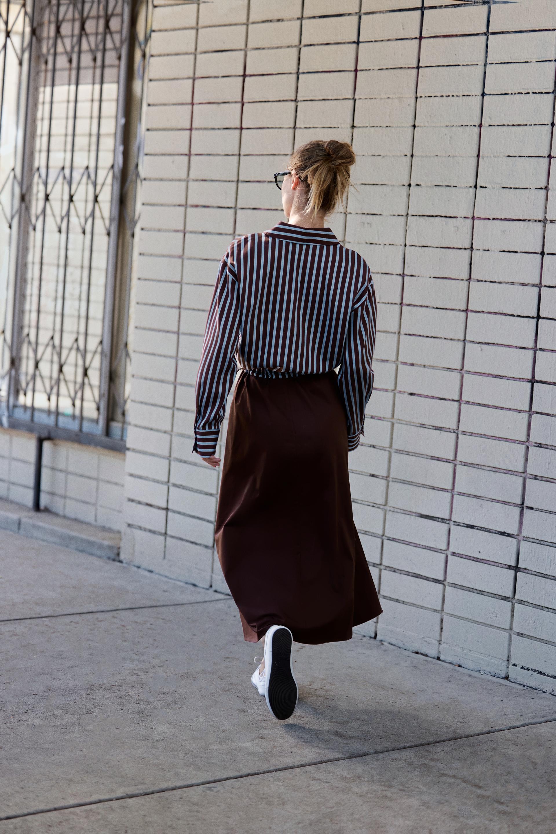 COMBINED MIDI SHIRT DRESS thumbnail 8