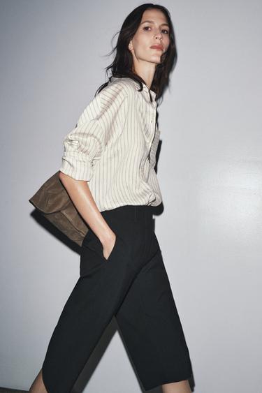 ZW COLLECTION LONG BERMUDA SHORTS - Black by Zara - Image 3
