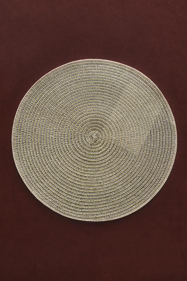 ROUND CHRISTMAS PLACEMAT (PACK OF 2) - Gold by Zara