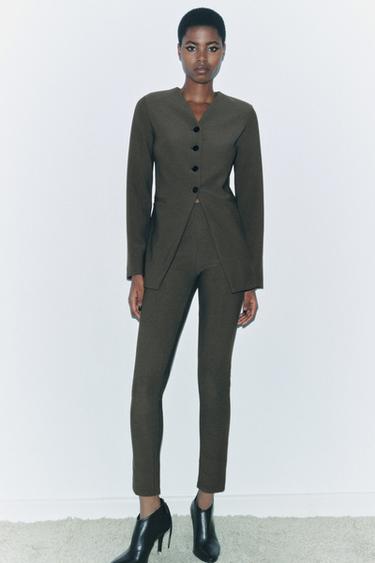 TRAJE BLAZER Y PANTALÓN - Rojo fuerte de Zara