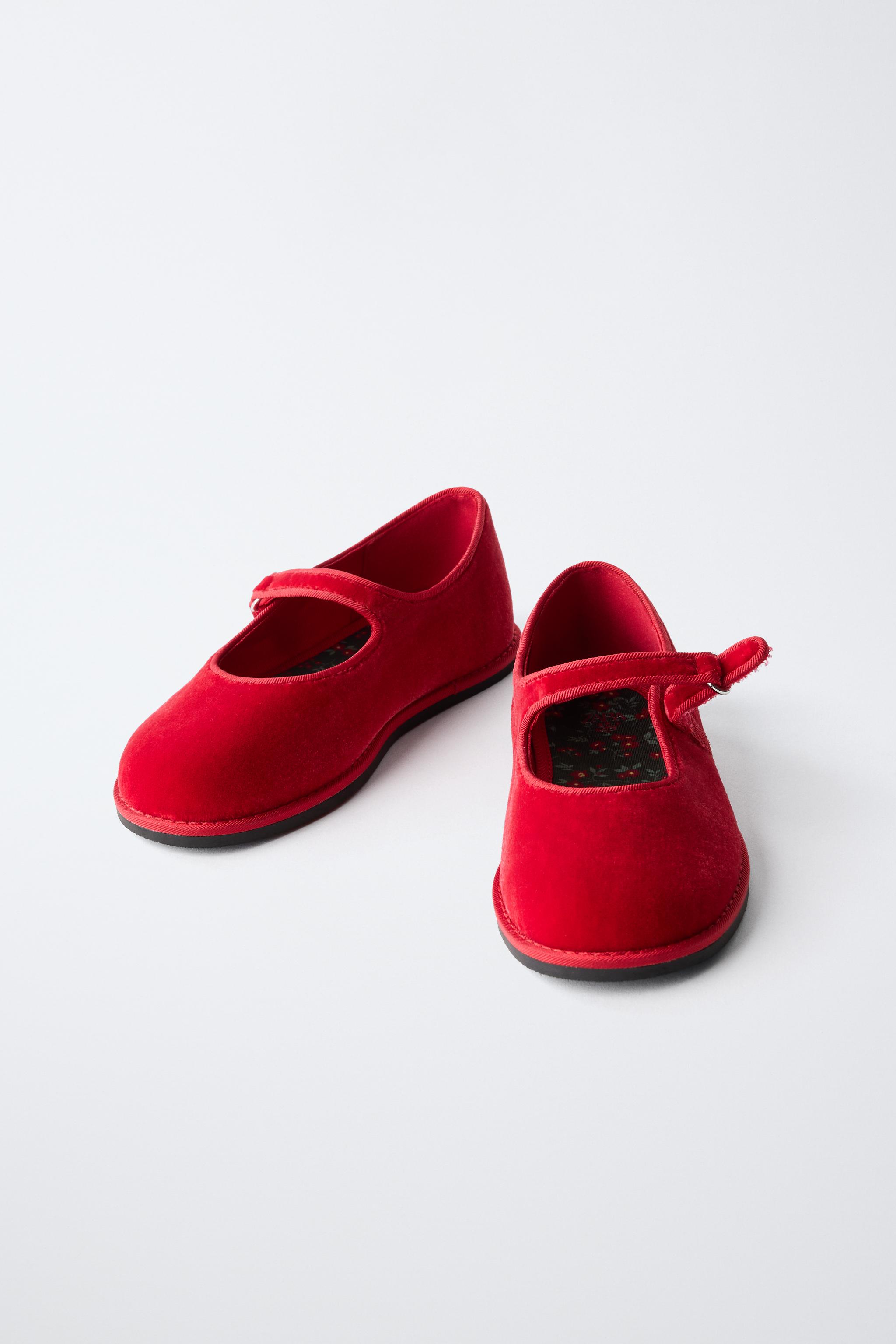 VELVET BALLET FLATS