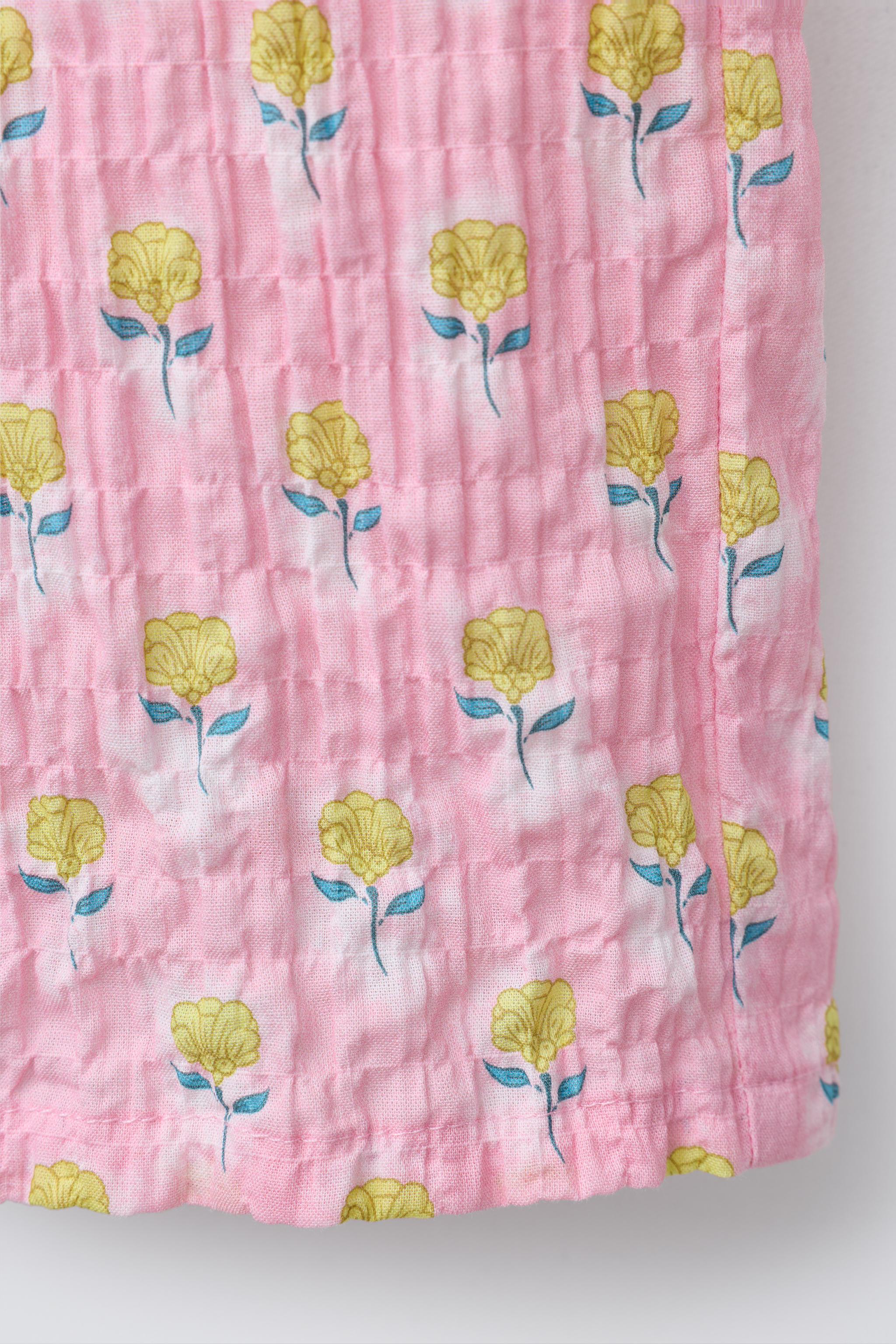 PANTALON JUPE-CULOTTE IMPRIMÉ FLEURS