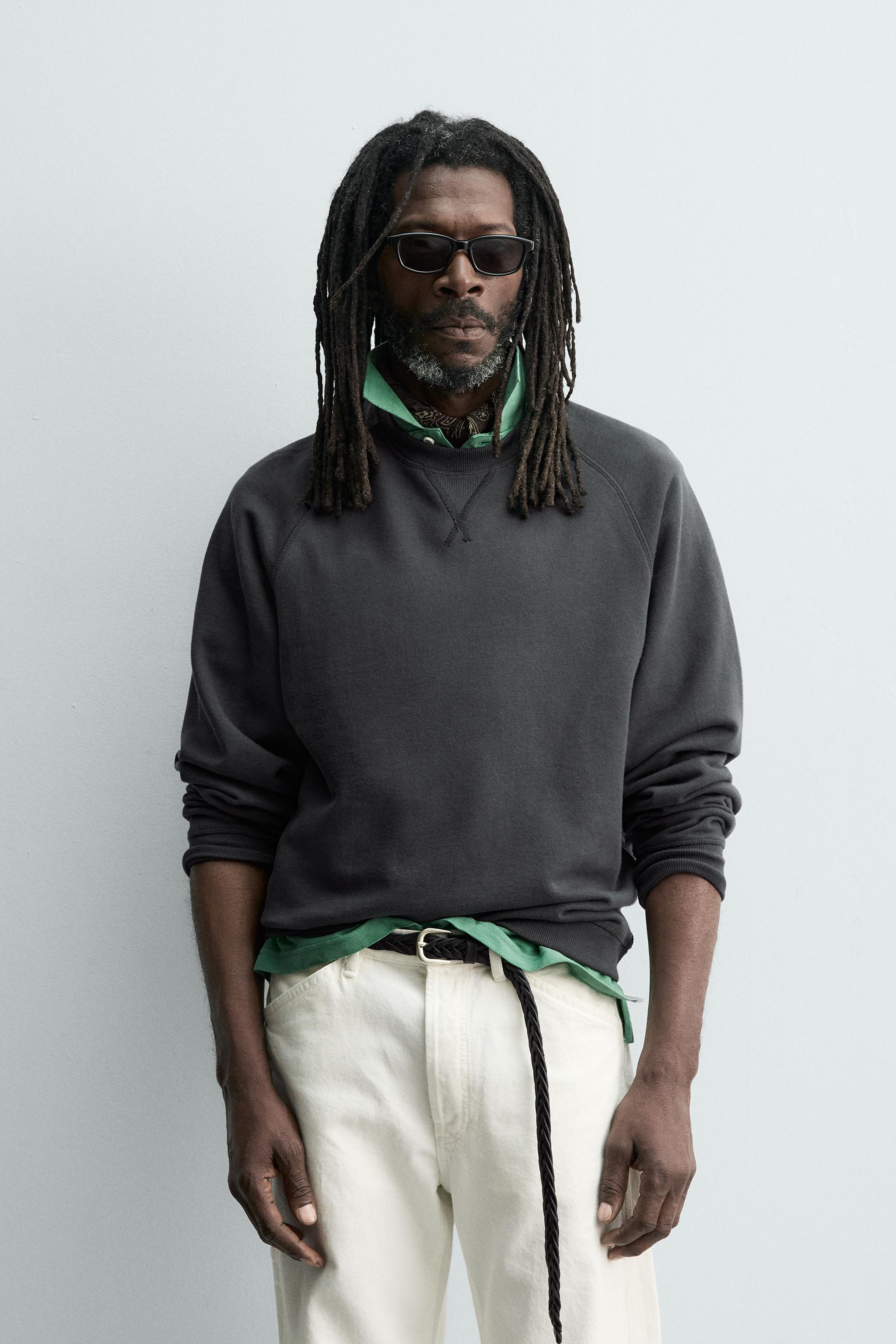 SWEAT DÉLAVÉ COL ROND AARON LEVINE X ZARA