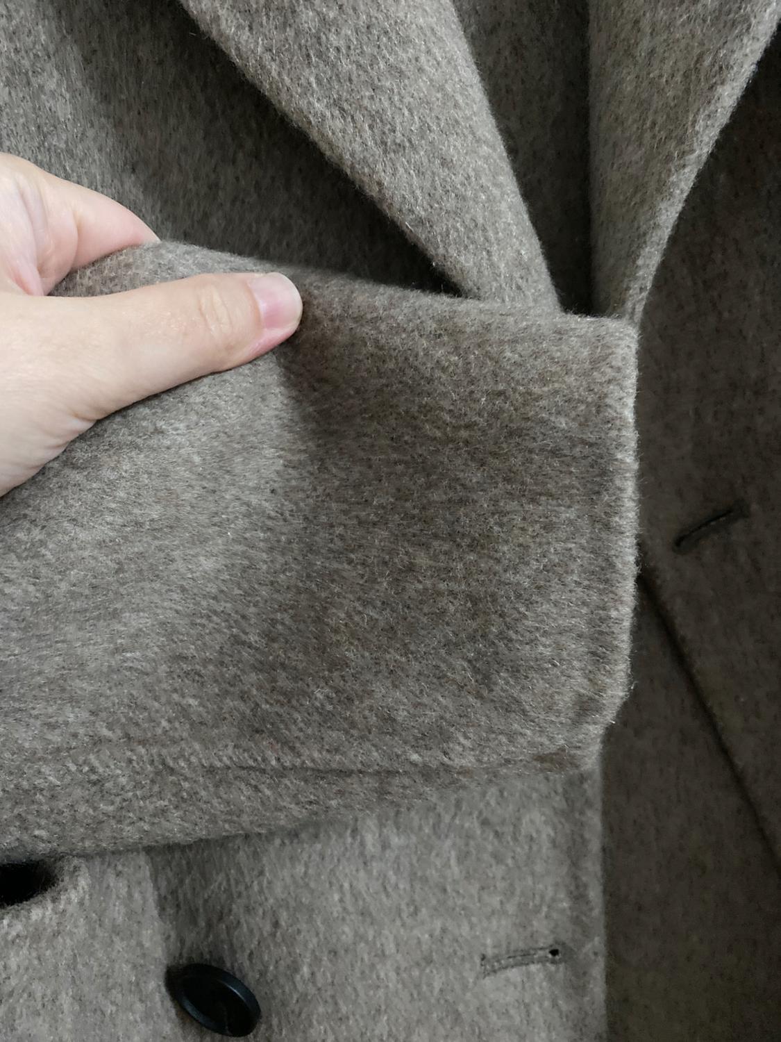 LONG WOOL BLEND DOUBLE-BREASTED COAT - Image 4