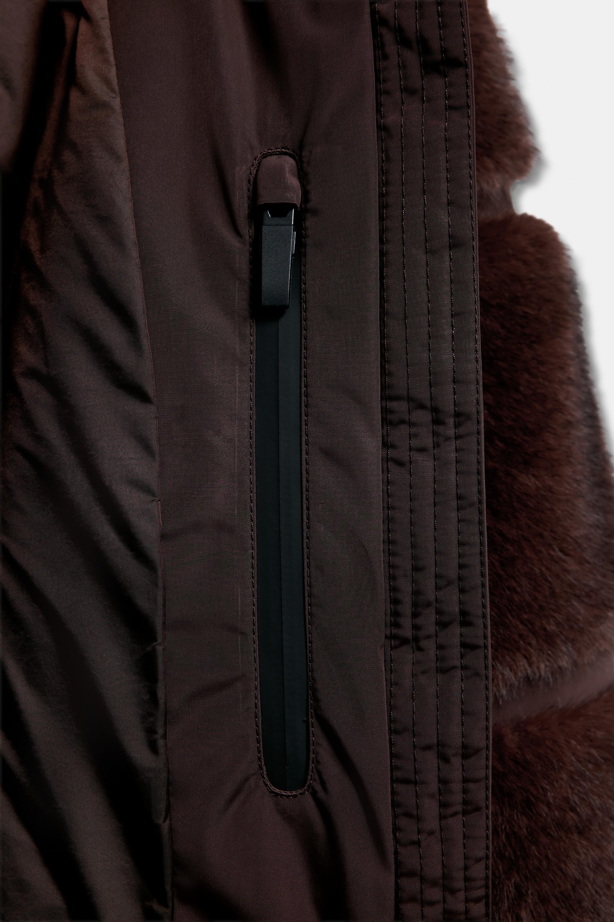 SHORT FAUX FUR COAT HEIQ XREFLEX™ SKI COLLECTION