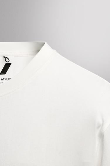 BASIC COTTON TRAINING T-SHIRT - White by Zara - Image 8