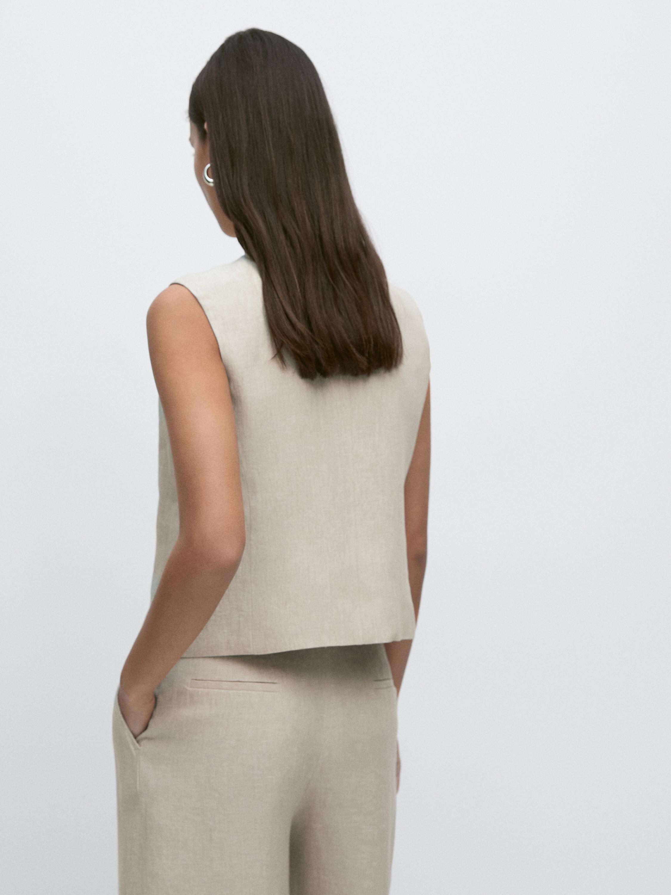 Waistcoat with side button detail