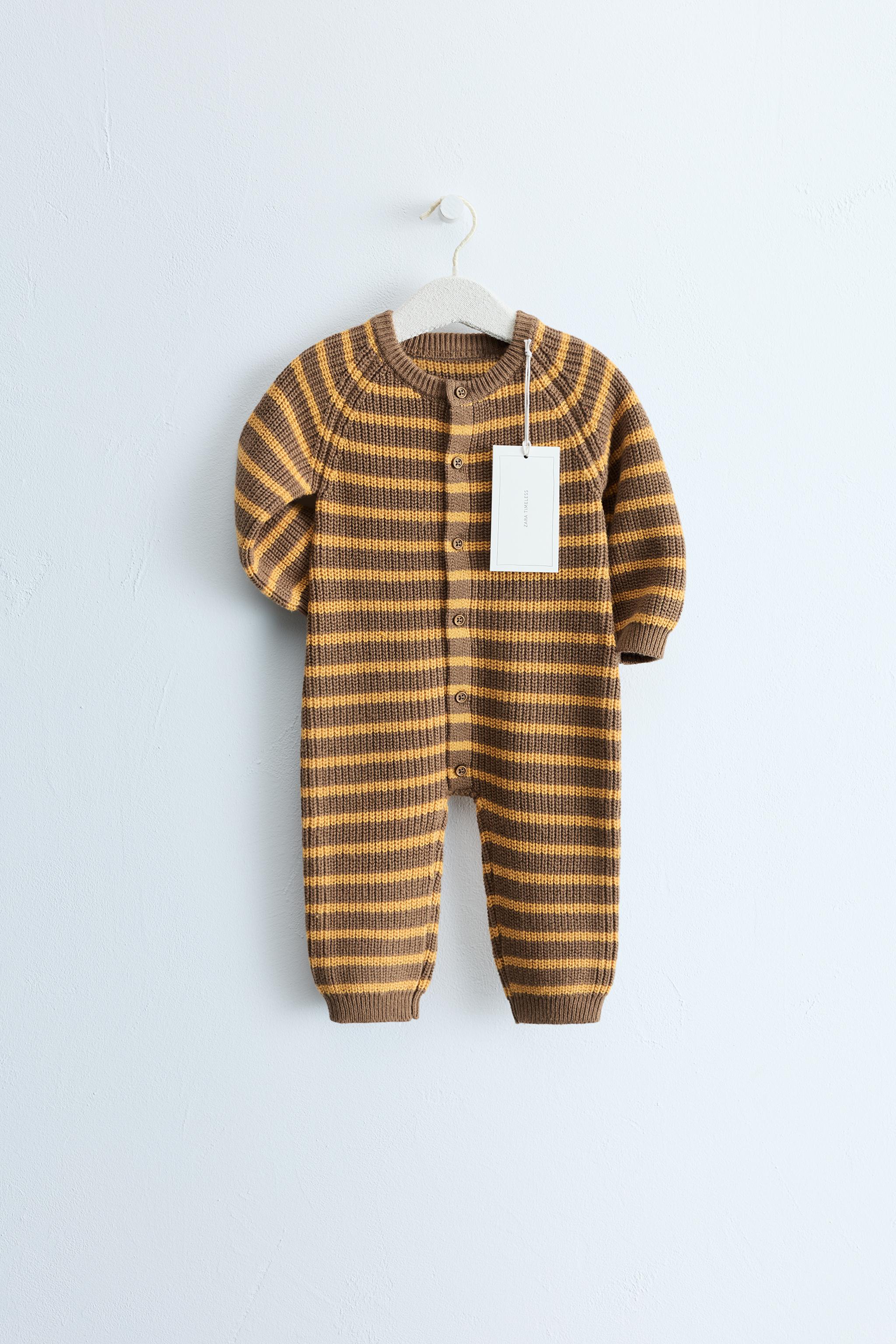 ZARA TIMELESS - COMBINAISON LONGUE RAYURES AVEC COTON ET LAINE