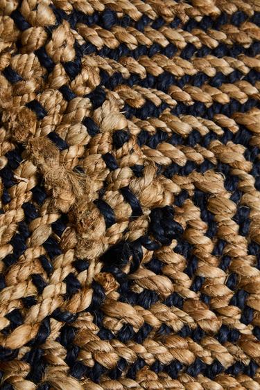 DIAMOND JUTE DOORMAT - Blue by Zara - Image 4