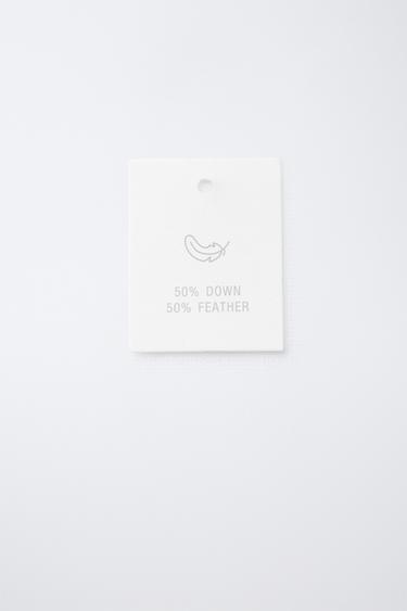 LONG FEATHER AND DOWN WATER-REPELLENT PUFFER JACKET WITH DETACHABLE FAUX FUR HOOD - Black by Zara - Image 10