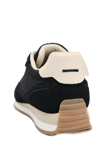 LAUFSCHUH MIT KONTRAST - Schwarz von Zara