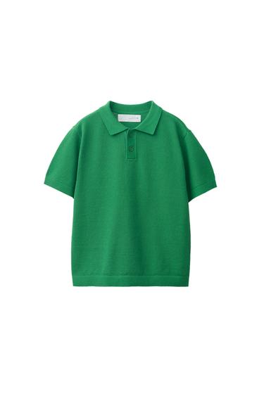 PLAIN TEXTURED POLO SHIRT
