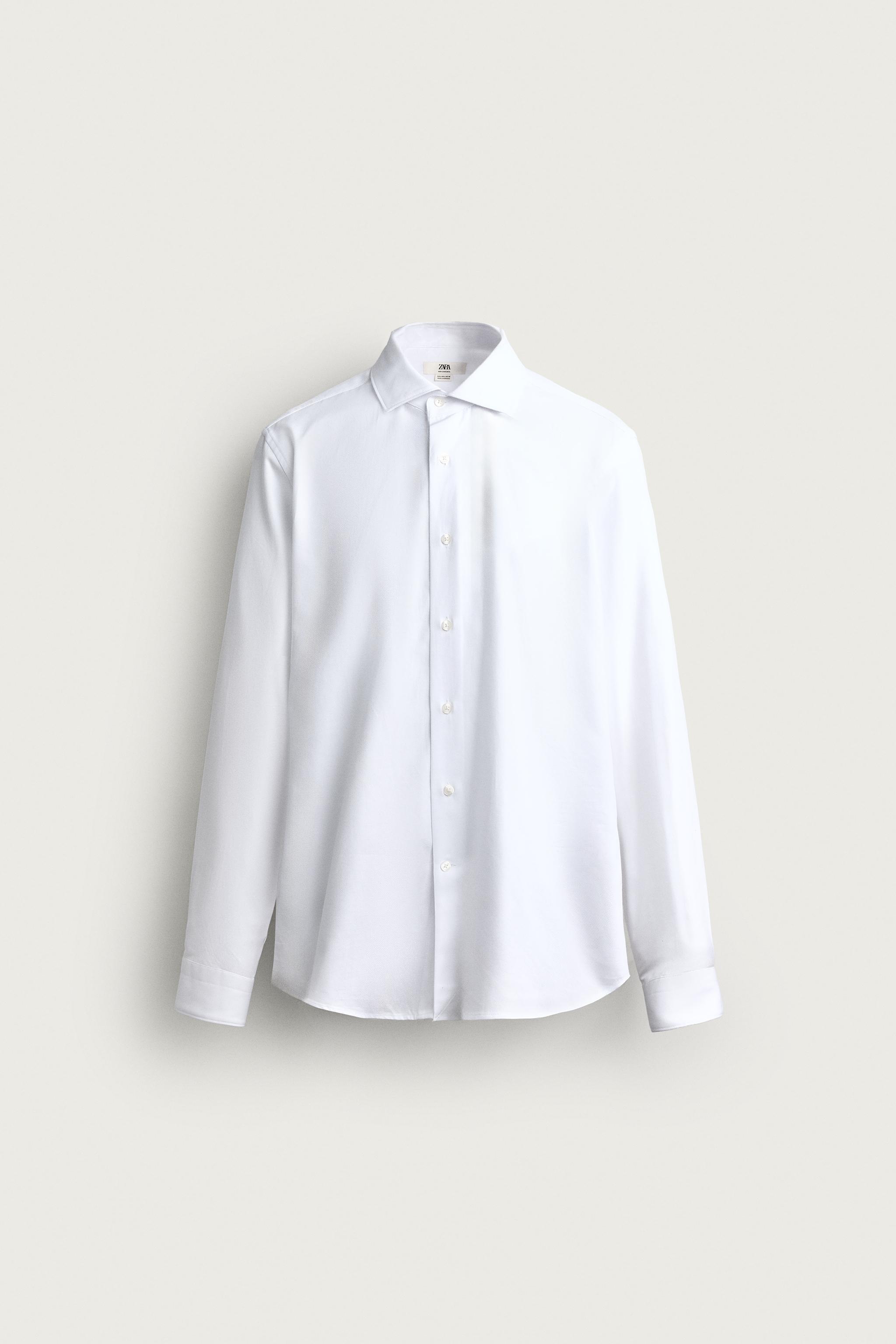 COTTON REGULAR FIT SHIRT — White
