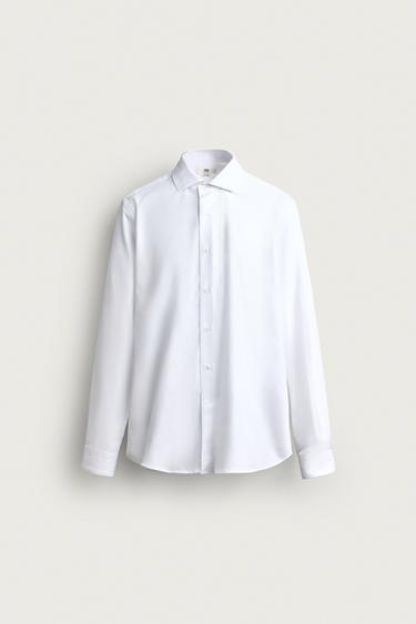 CAMISA REGULAR FIT ALGODÓN - Blanco de Zara