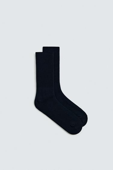 RIPPEN-SOCKEN - Dunkles Marineblau von Zara
