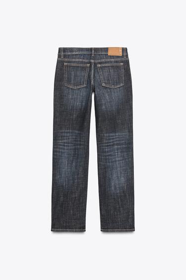 JEAN TRF DROIT TAILLE BASSE - Bleu marine de Zara - Image 7