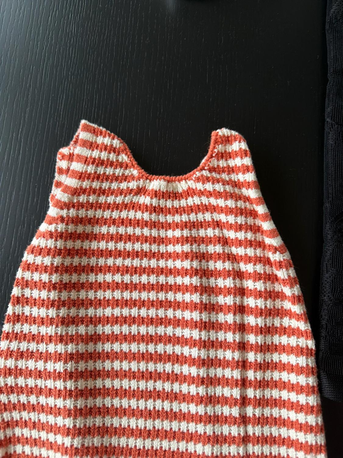 EMBROIDERED FISH STRIPED KNIT ROMPER - Image 6
