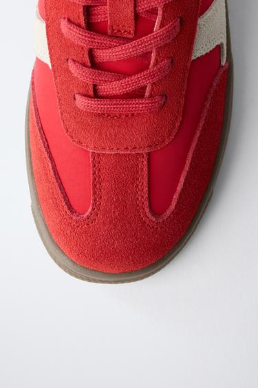 CONTRAST SNEAKERS - Red by Zara - Image 3
