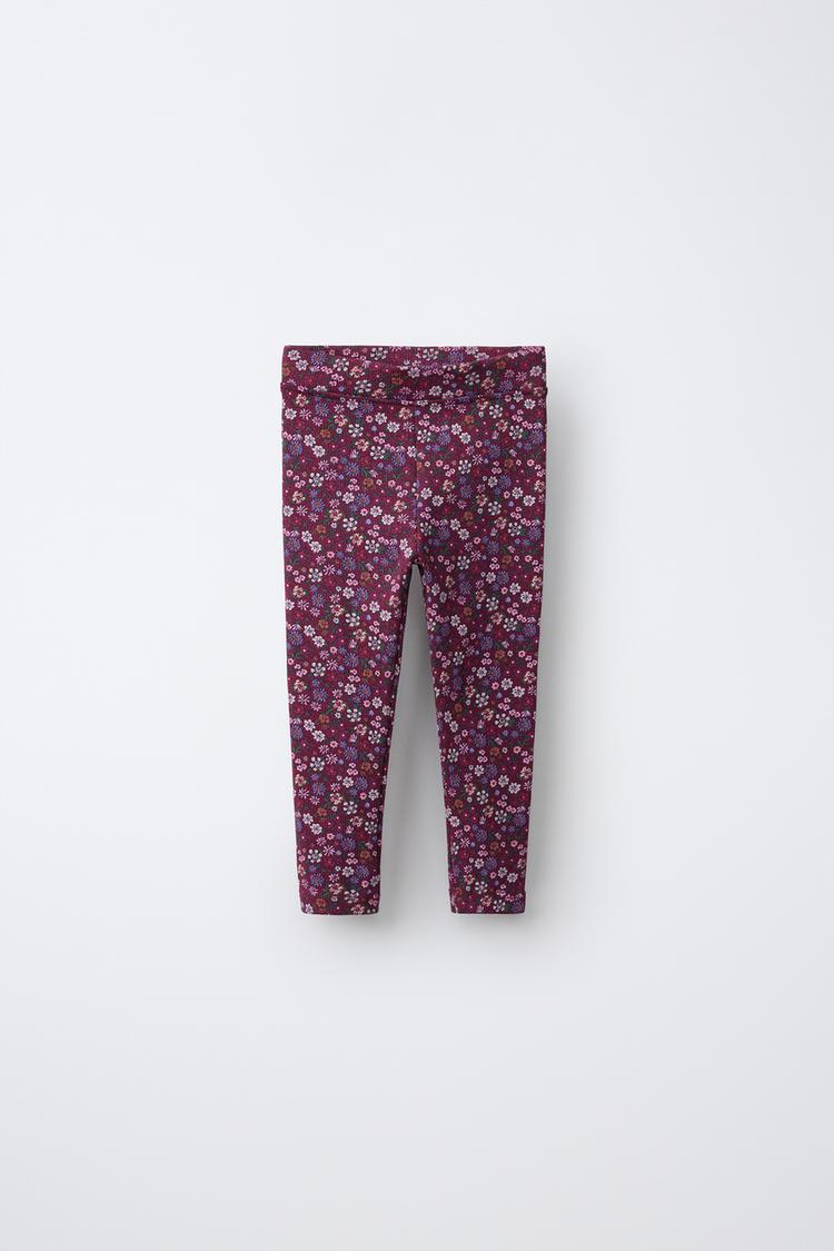 Legging rib flores