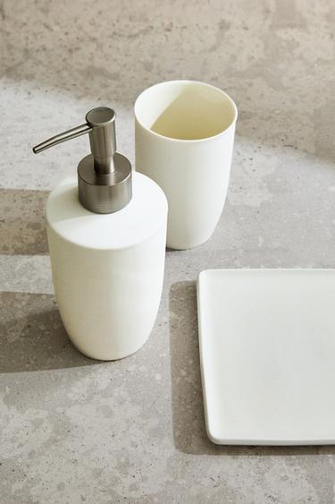 CERAMIC BATHROOM SET - Yellow by Zara