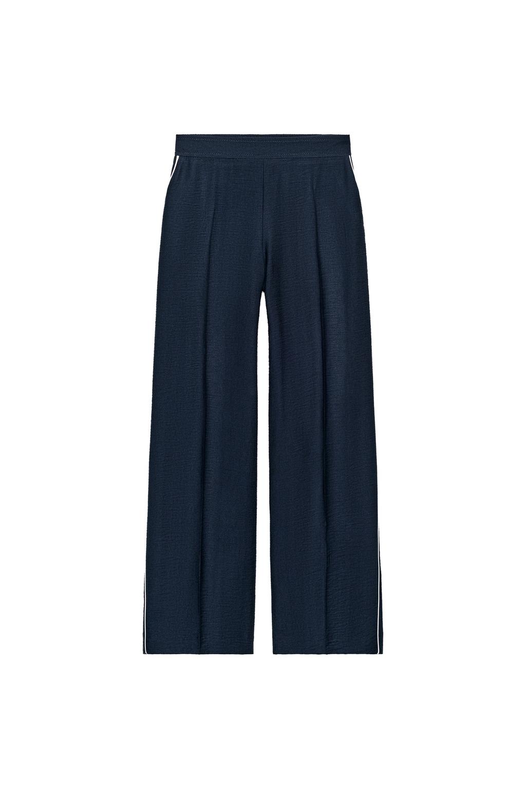 CONTRAST TRIM TROUSERS