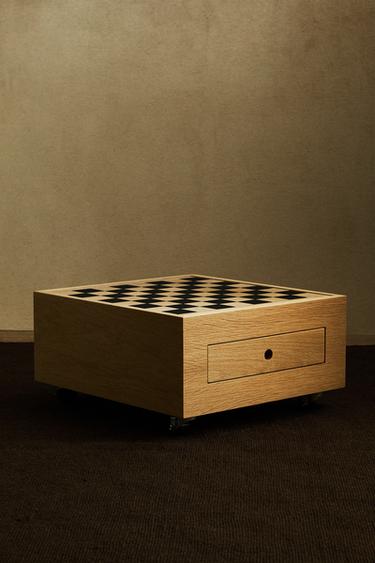 JEU D’ÉCHIQUIER BOIS ROULETTES - Beige clair de Zara - Image 6