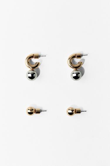 EARRING MULTIPACK - Gold / Silver by Zara