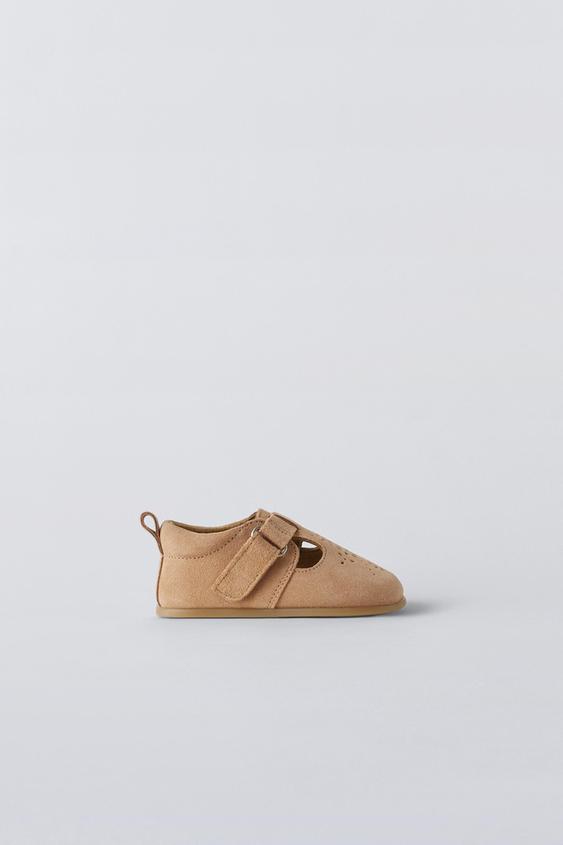 LEATHER OXFORD SHOES - Sandy Brown | ZARA United States