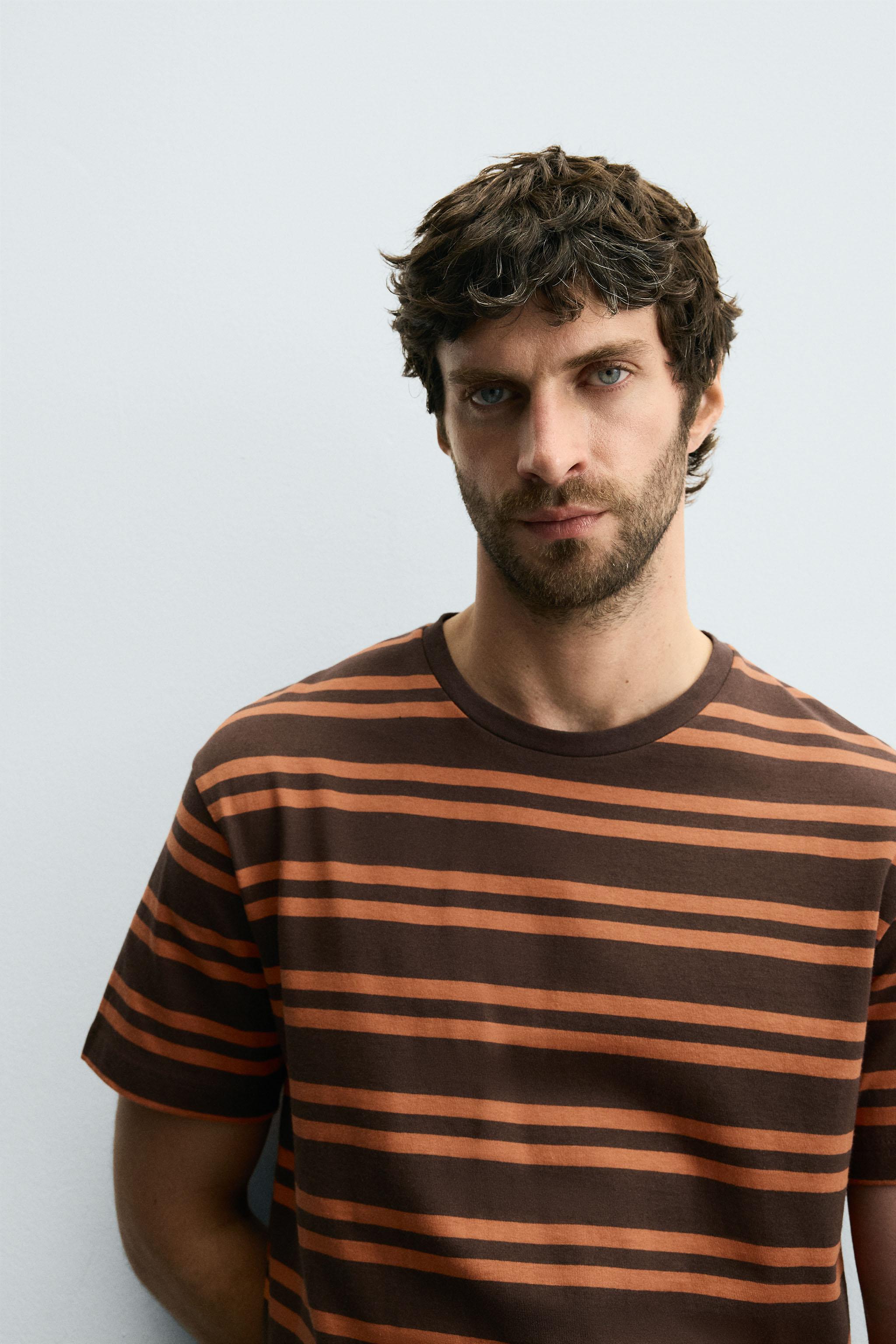 T-SHIRT JACQUARD RAYURES