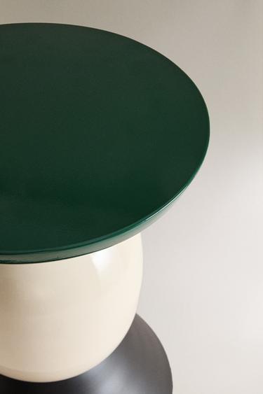 SHINY AND MATTE SIDE TABLE X COLLAGERIE - Green by Zara - Image 2