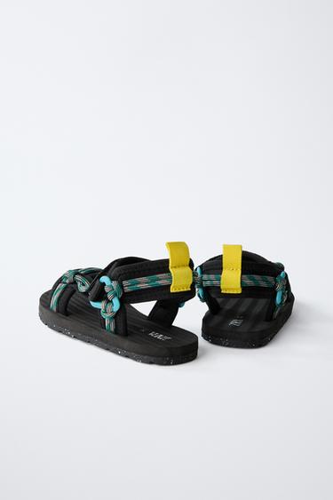 ROPE DETAIL TECHNICAL SANDALS - Black by Zara - Image 4