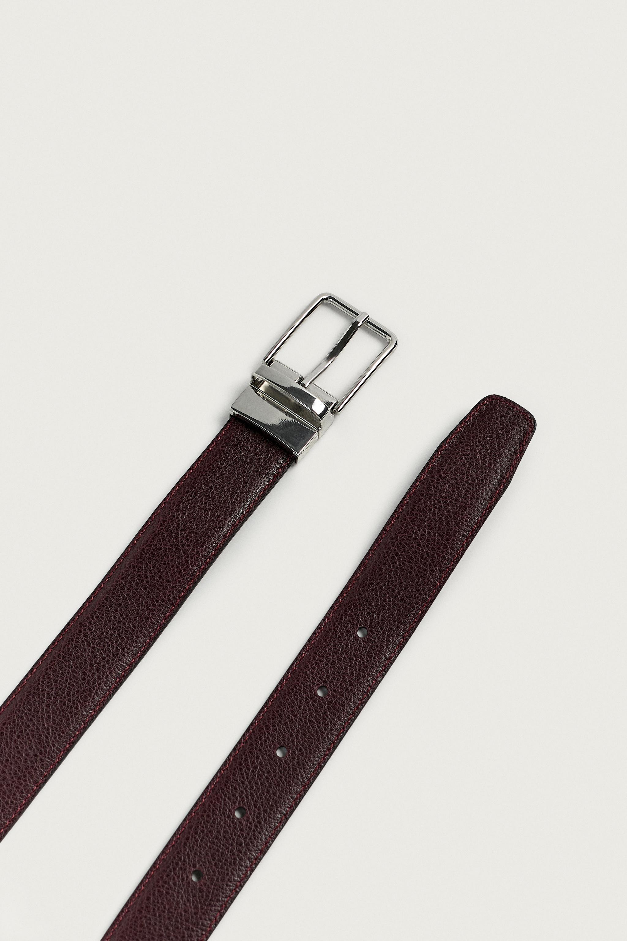 リバーシブルレザーベルト - ブラック | ZARA Japan / 日本