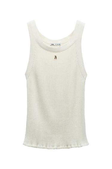RIBBED STRAPPY TOP