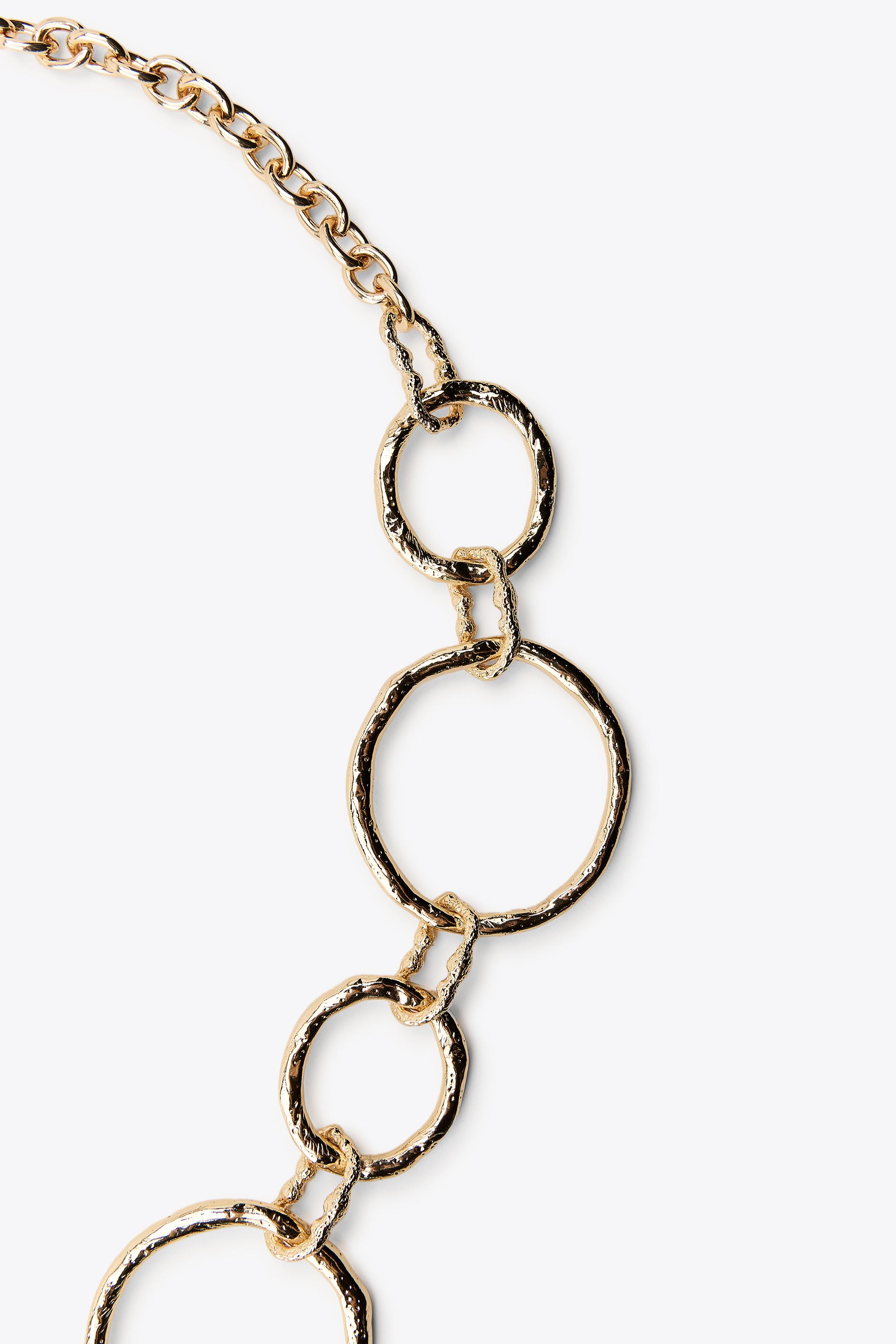 【ZARA】円形パーツベルト ゴールド | 4548/102/303 CIRCULAR PIECE BELT - Golden | ZARA United States