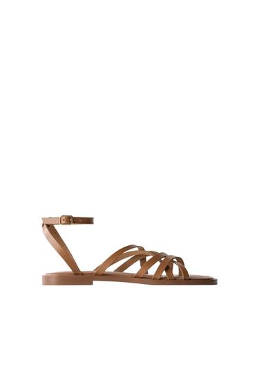 STRAPPY LEATHER SANDALS