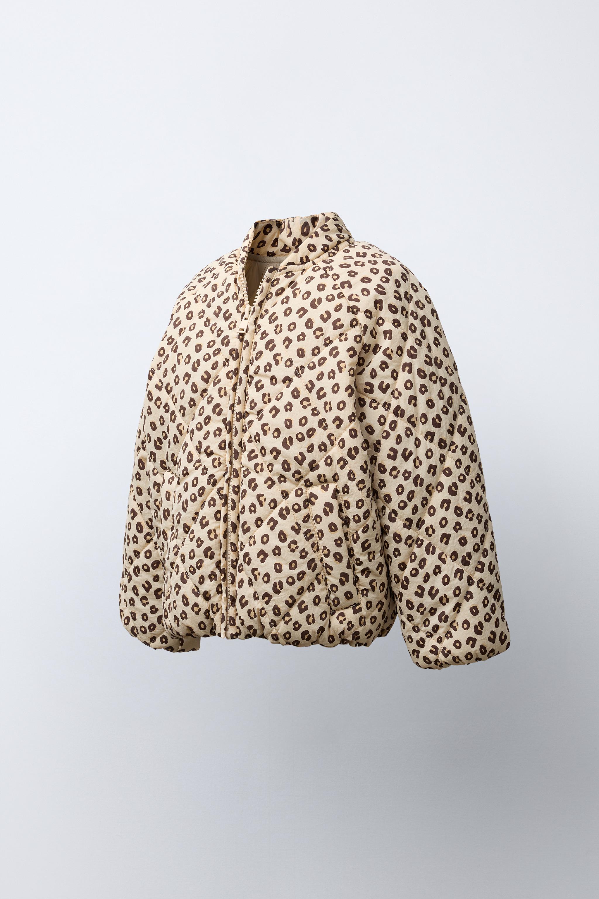 BLOUSON MATELASSÉ ANIMAL PRINT