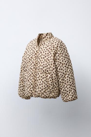 BLOUSON MATELASSÉ ANIMAL PRINT - Leopard de Zara - Image 2