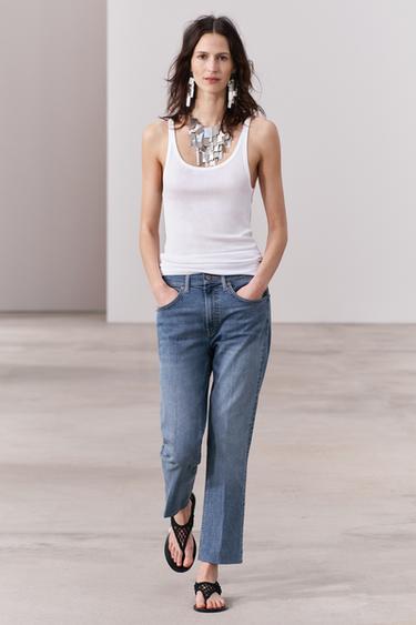 ТОП ИЗ СМЕСОВОГО ЛИОЦЕЛЛА — БЕЛЫЙ от Zara — изображение 0