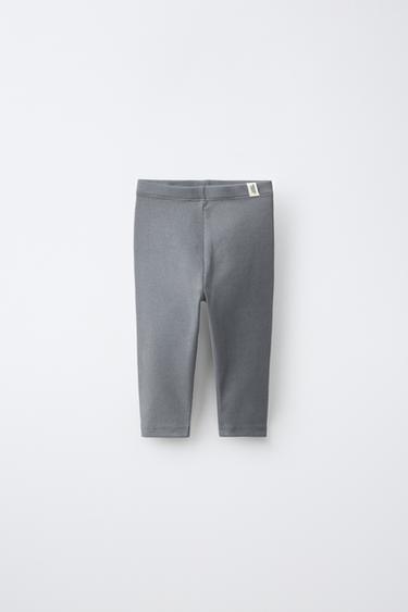 2-PACK OF PLAIN LEGGINGS — Green / Blue 2