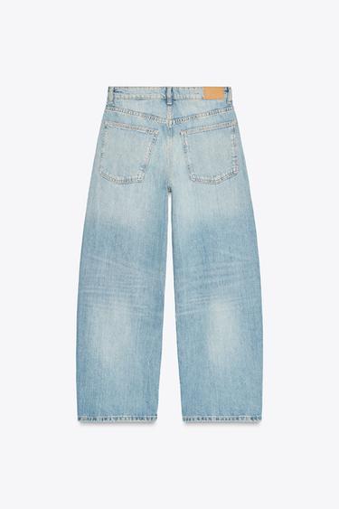 TRF BAGGY BALLOON MID-WAIST JEANS - Light blue by Zara - Image 6