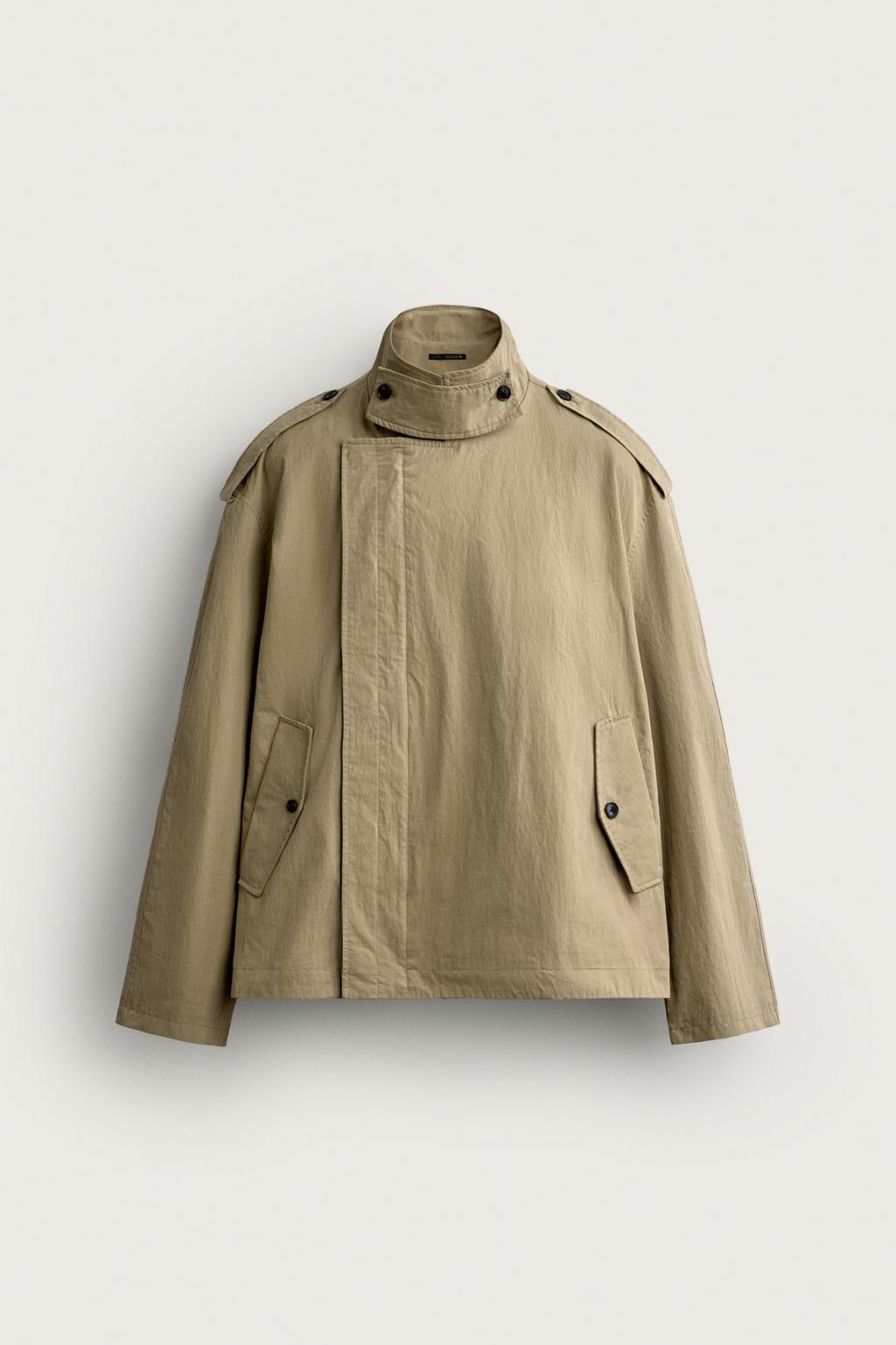 TECHNICAL CROPPED FIT TRENCH COAT